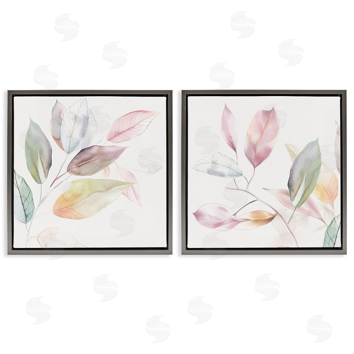 Raymond Powers Botanical Light Leaves Canvas Wall Art Print
