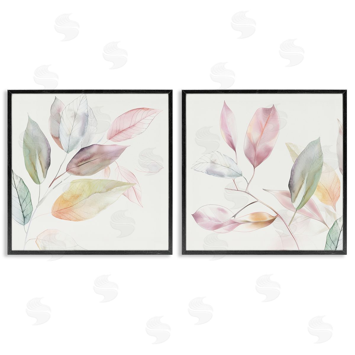 Raymond Powers Botanical Light Leaves Canvas Wall Art Print