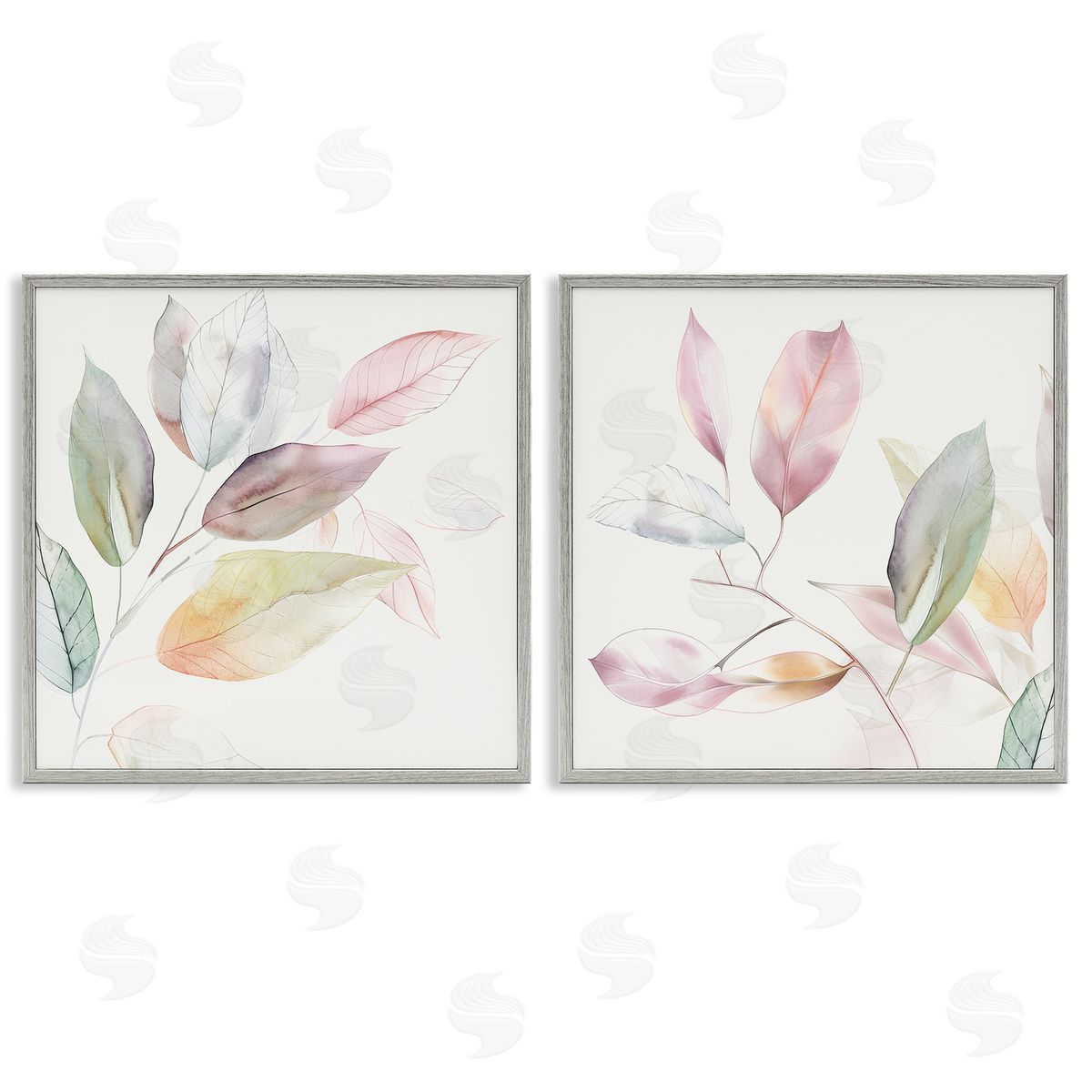 Raymond Powers Botanical Light Leaves Canvas Wall Art Print