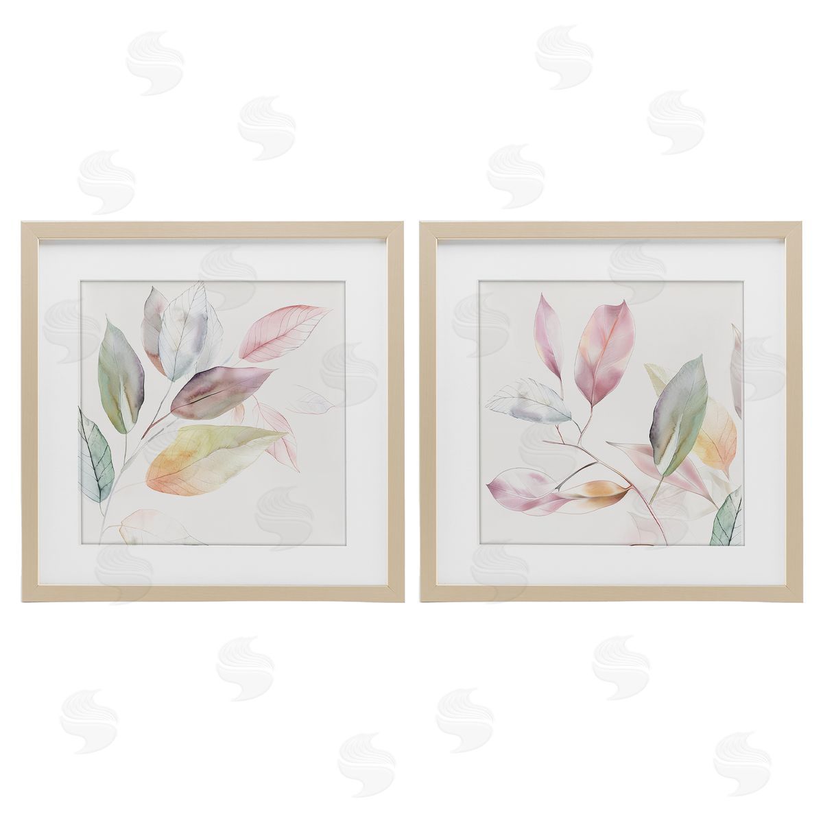 Raymond Powers Botanical Light Leaves Canvas Wall Art Print