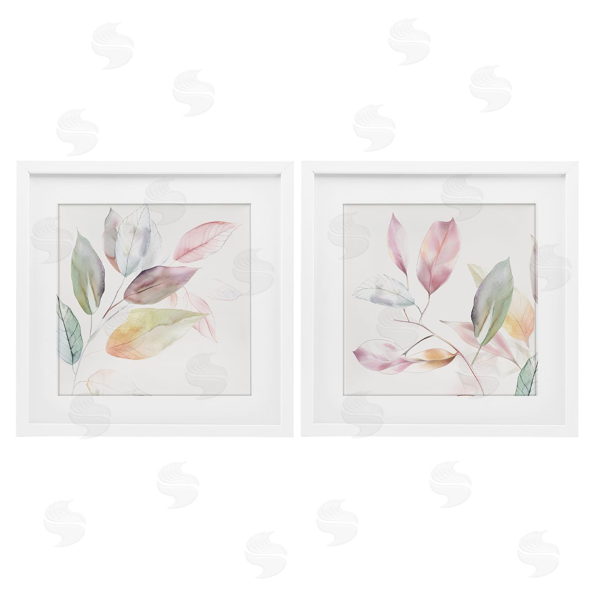 Raymond Powers Botanical Light Leaves Canvas Wall Art Print