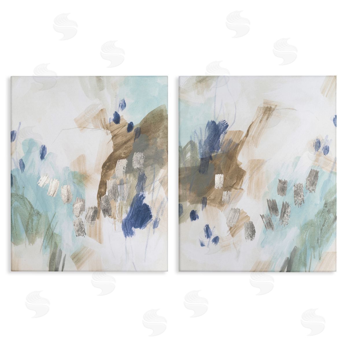 June Erica Vess Crystalline Plaster Abstract Canvas Wall Art Print