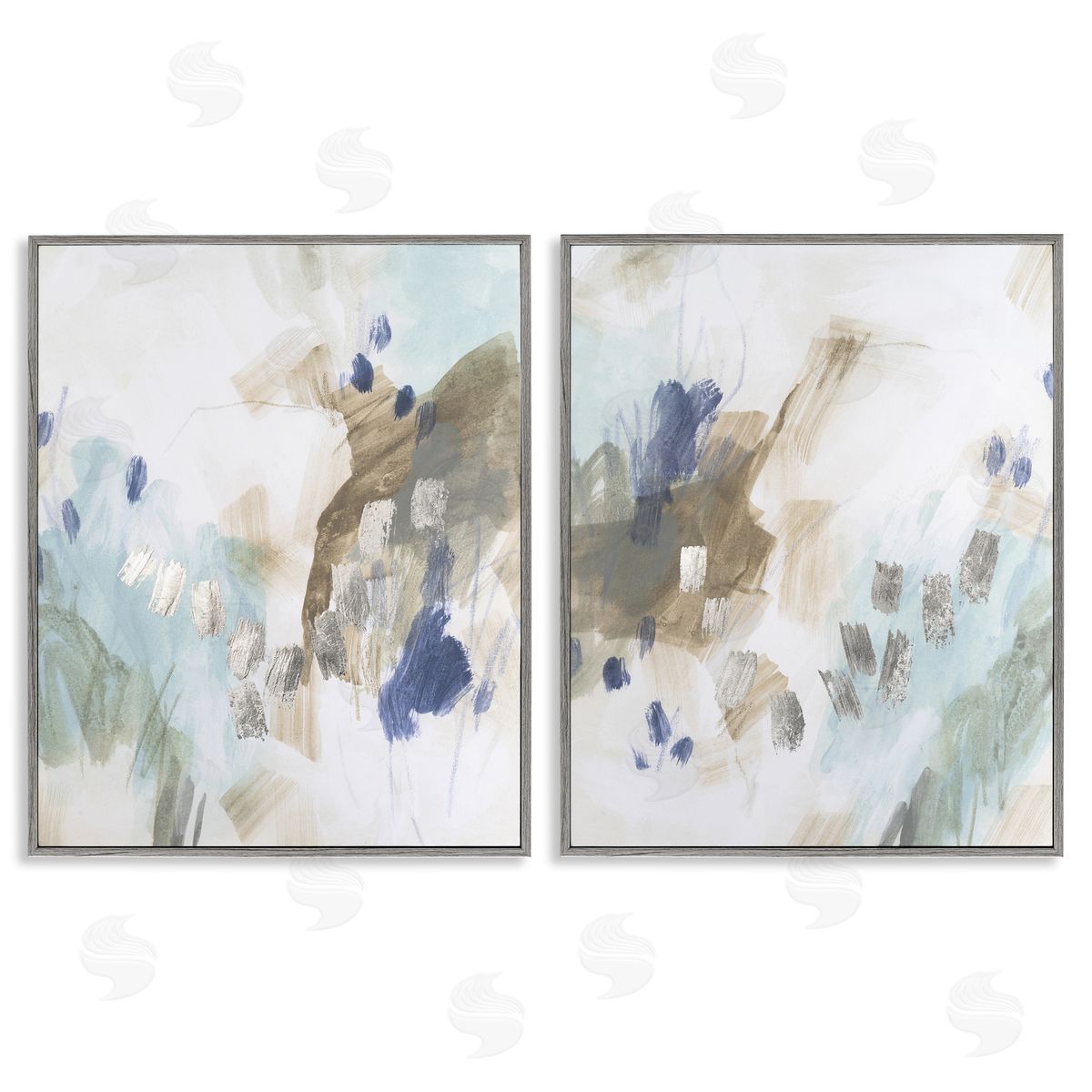 June Erica Vess Crystalline Plaster Abstract Canvas Wall Art Print