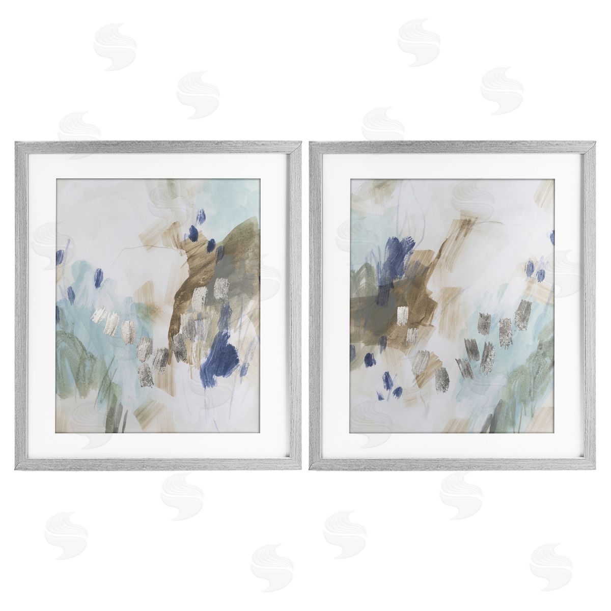 June Erica Vess Crystalline Plaster Abstract Canvas Wall Art Print