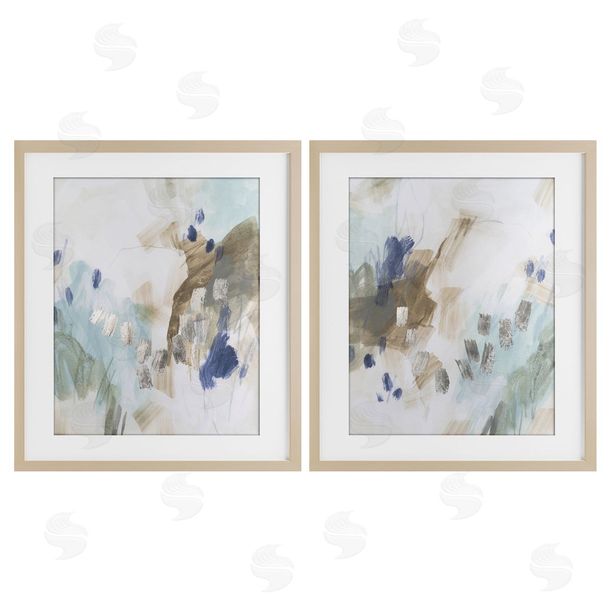 June Erica Vess Crystalline Plaster Abstract Canvas Wall Art Print