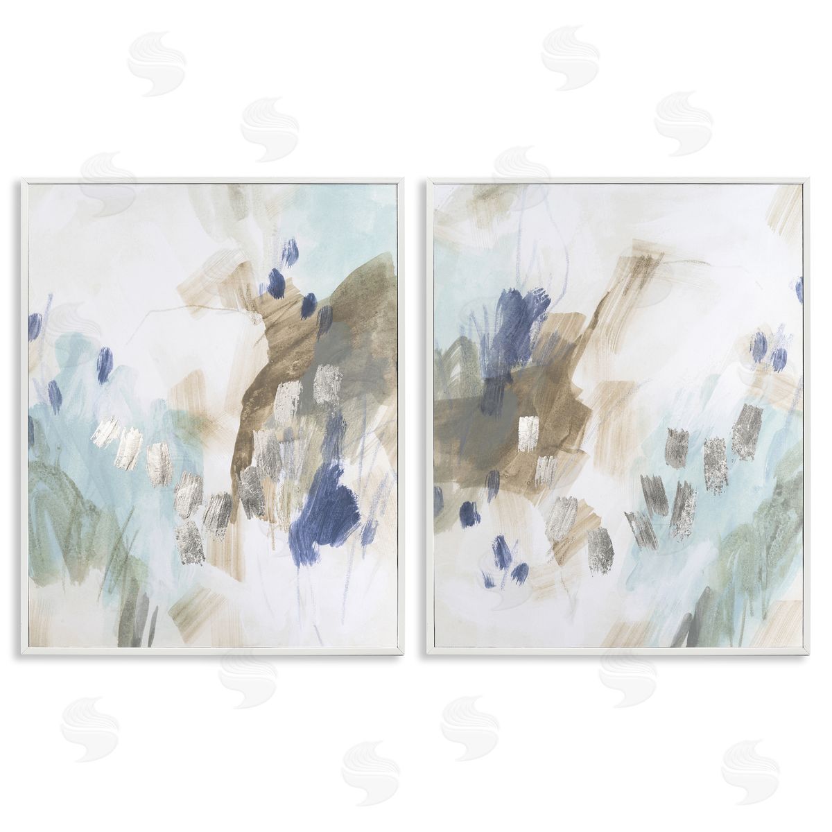 June Erica Vess Crystalline Plaster Abstract Canvas Wall Art Print