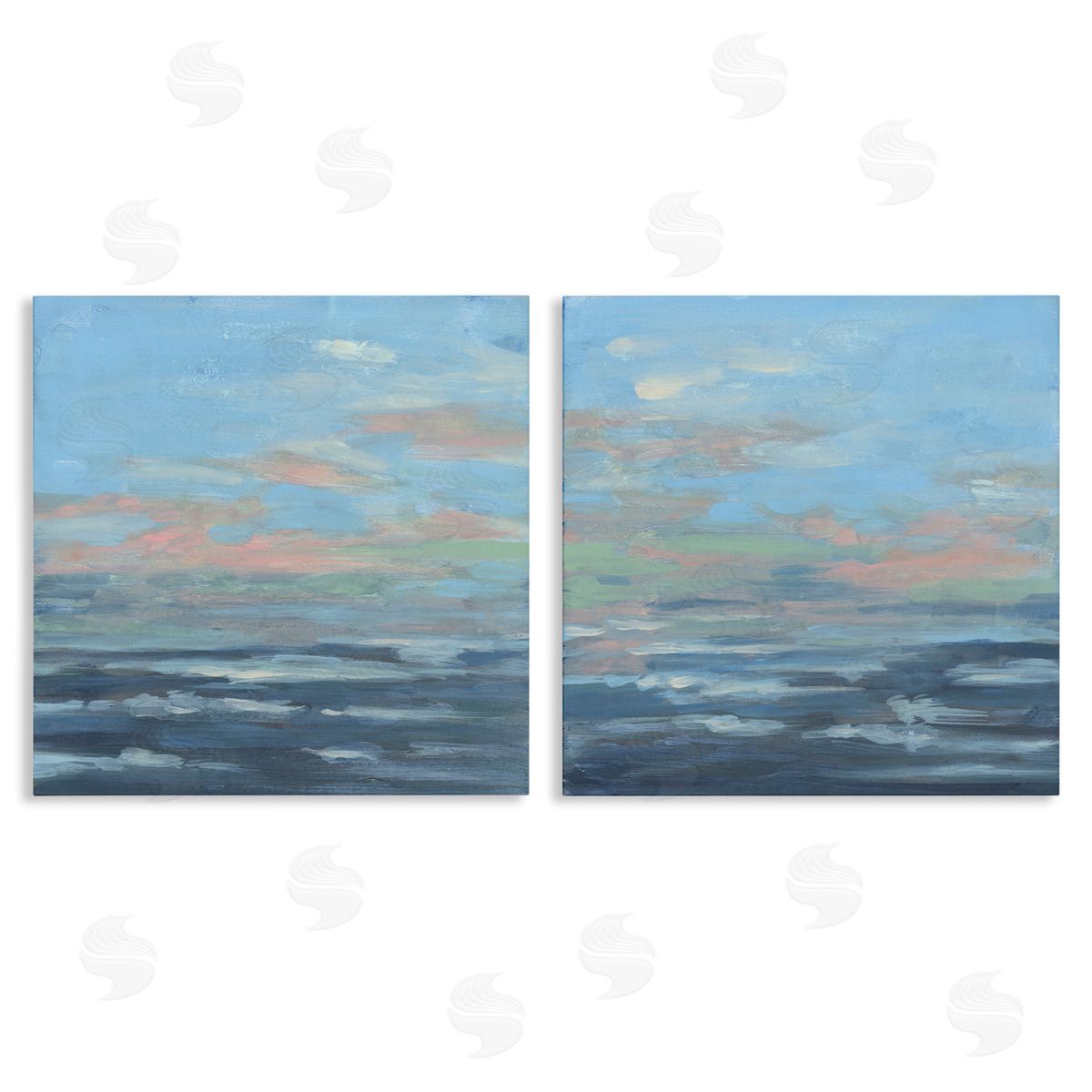 June Erica Vess Abstract Ocean Romance Canvas Wall Art Print