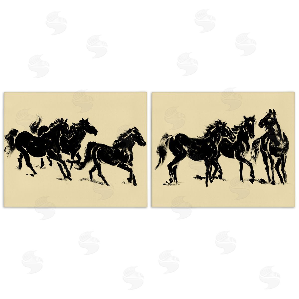 Victoria Barnes Horses in Motion Stampede Canvas Wall Art Print