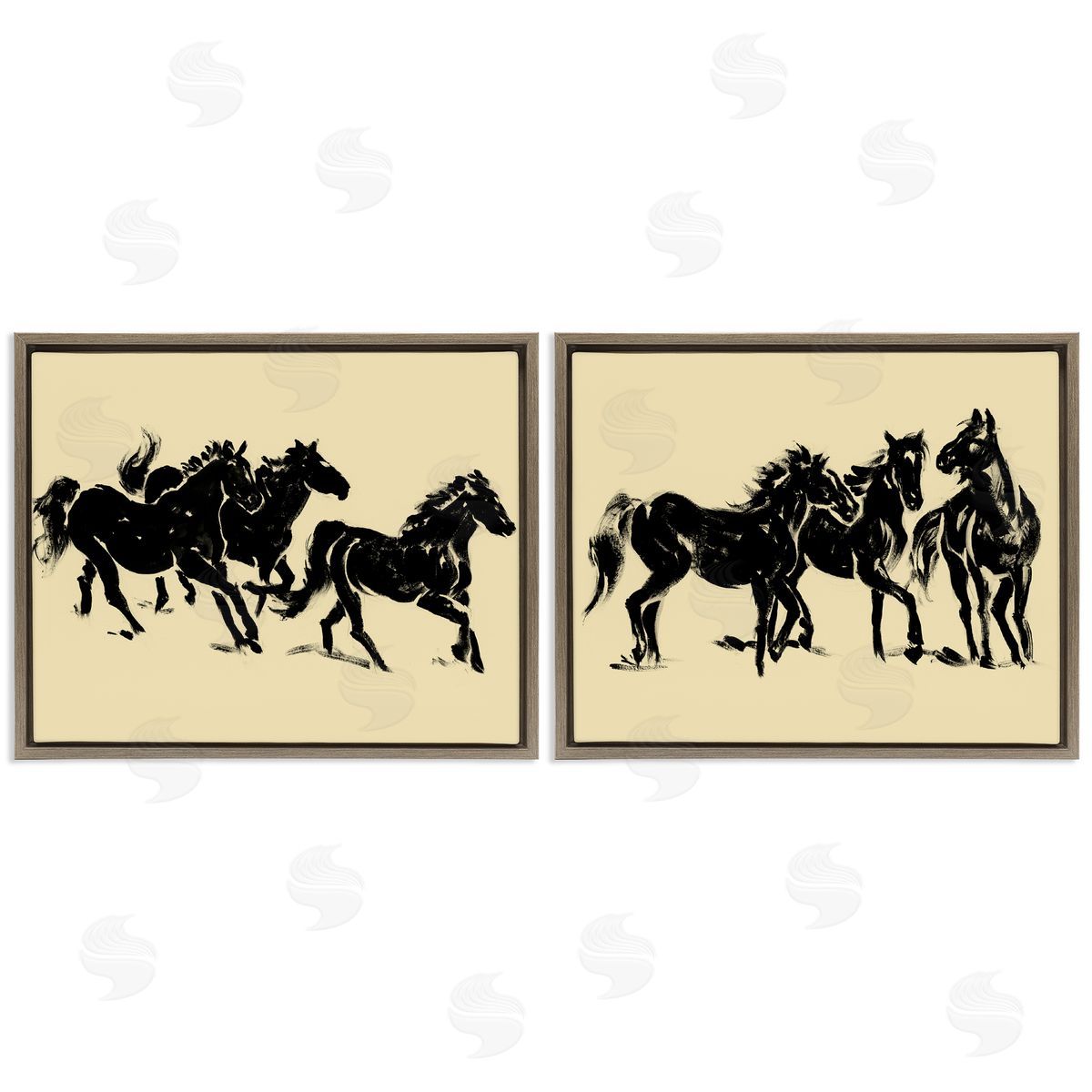 Victoria Barnes Horses in Motion Stampede Canvas Wall Art Print