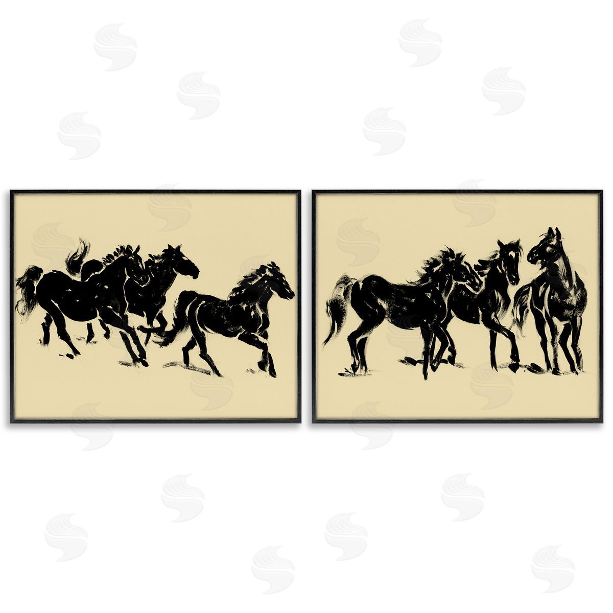 Victoria Barnes Horses in Motion Stampede Canvas Wall Art Print