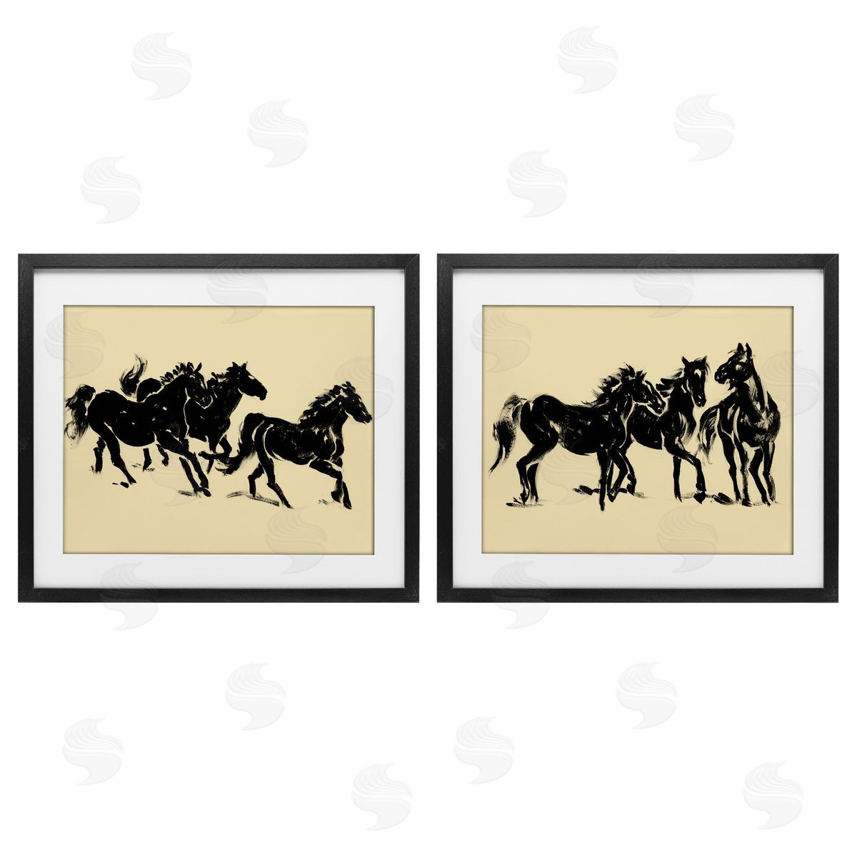 Victoria Barnes Horses in Motion Stampede Canvas Wall Art Print