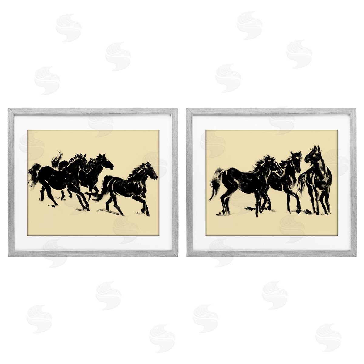 Victoria Barnes Horses in Motion Stampede Canvas Wall Art Print