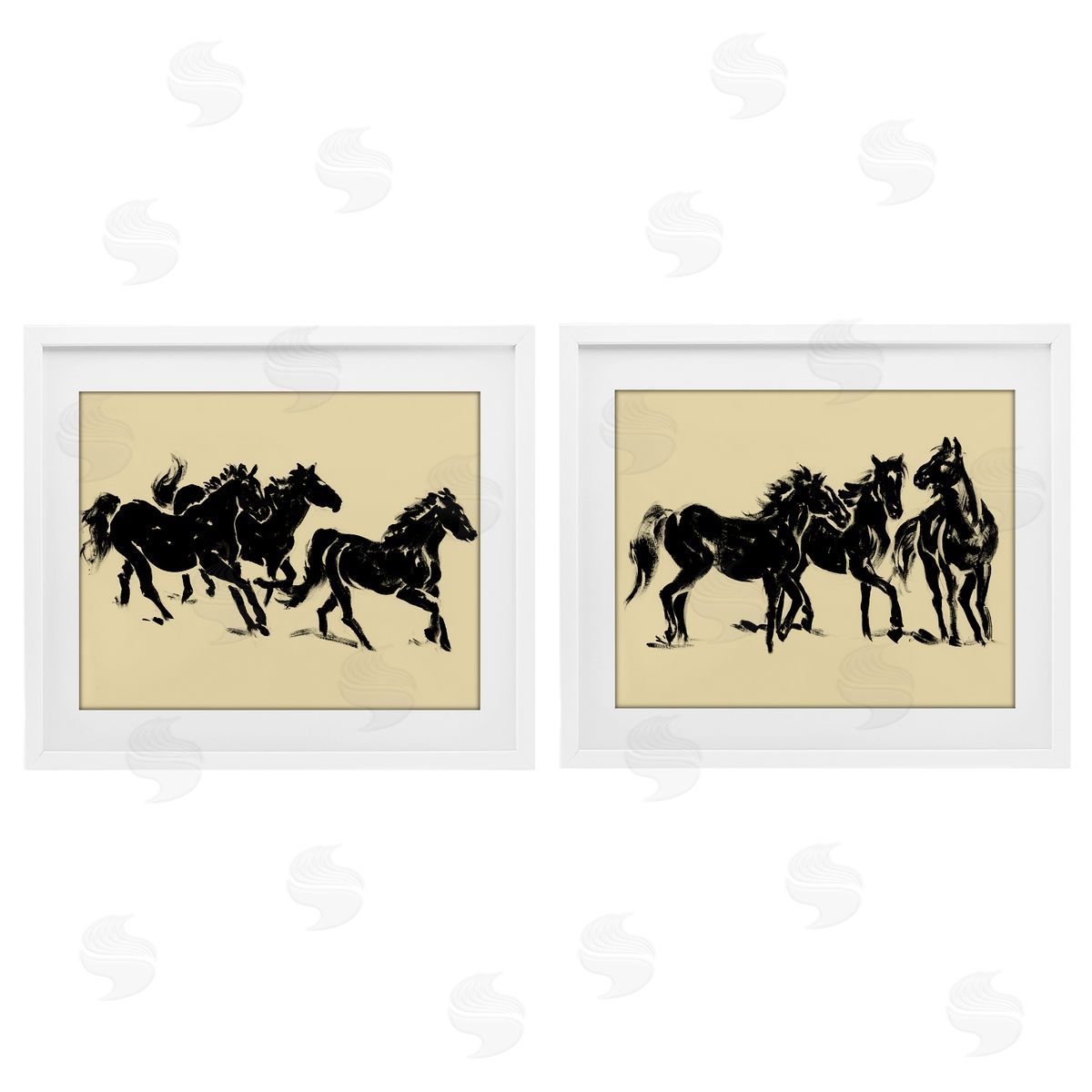 Victoria Barnes Horses in Motion Stampede Canvas Wall Art Print