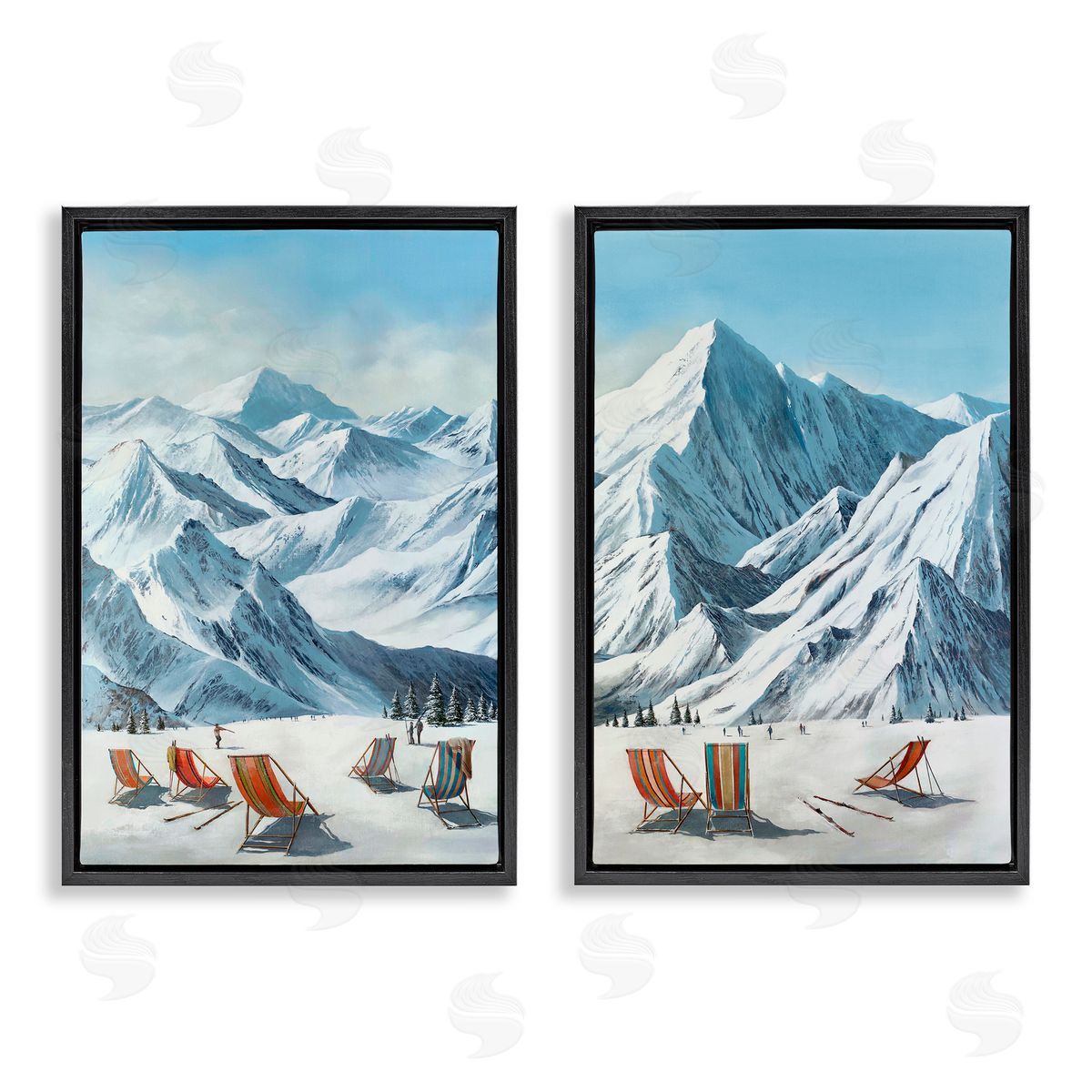 Max Maxx Lounging At Ski Lifts Canvas Wall Art Print
