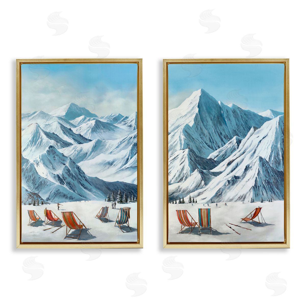 Max Maxx Lounging At Ski Lifts Canvas Wall Art Print