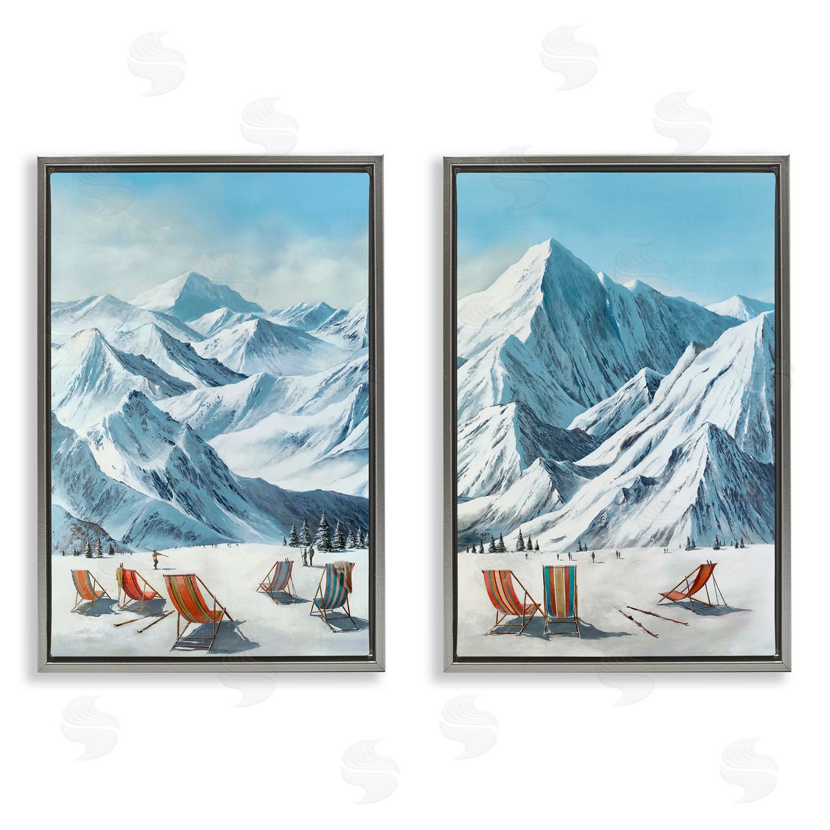 Max Maxx Lounging At Ski Lifts Canvas Wall Art Print