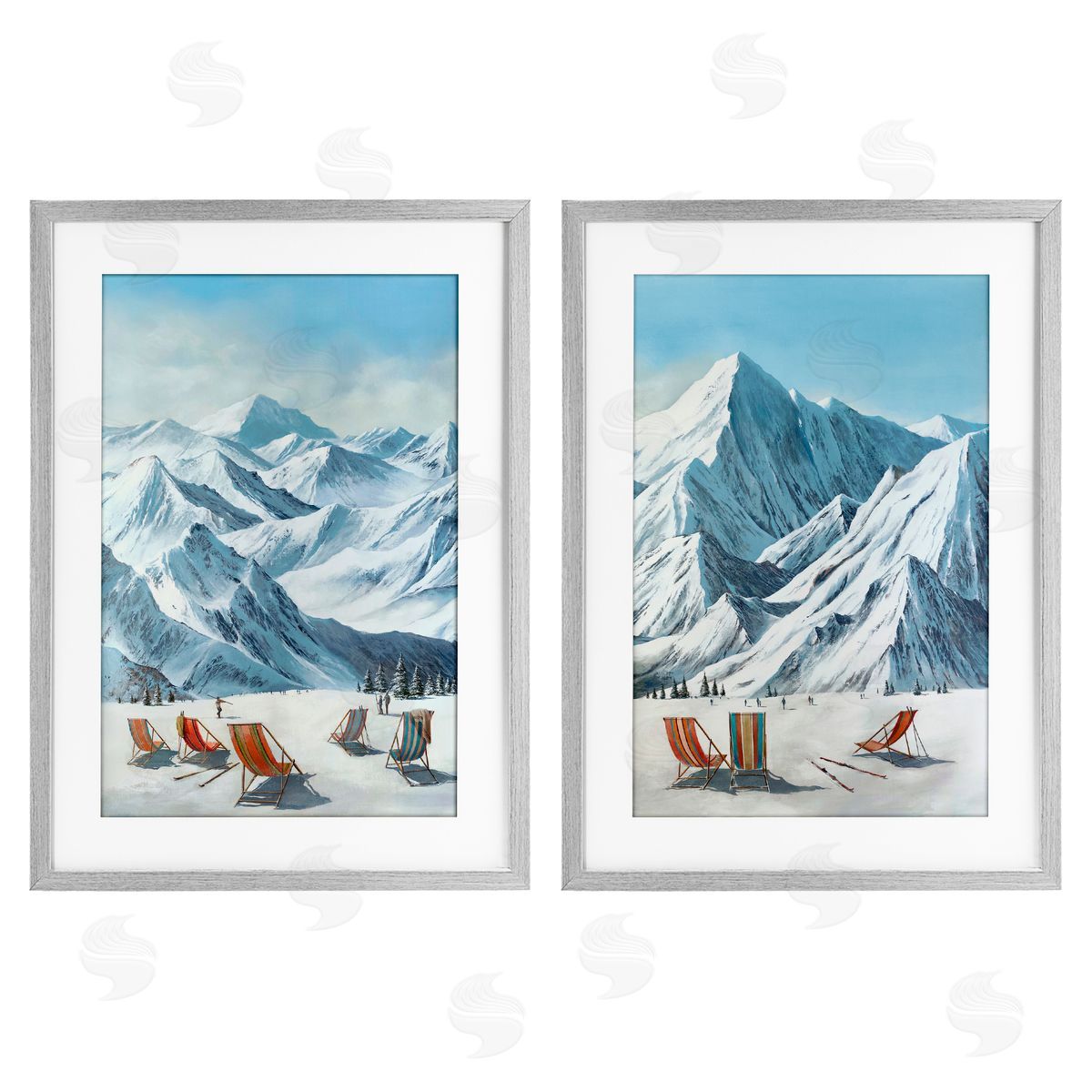 Max Maxx Lounging At Ski Lifts Canvas Wall Art Print