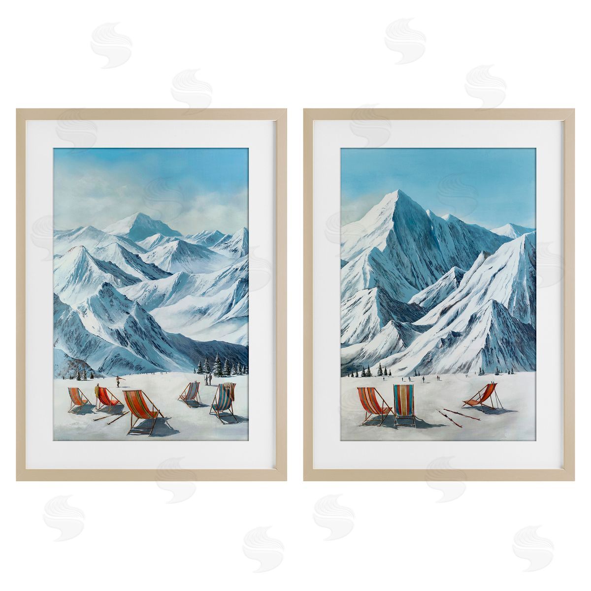 Max Maxx Lounging At Ski Lifts Canvas Wall Art Print