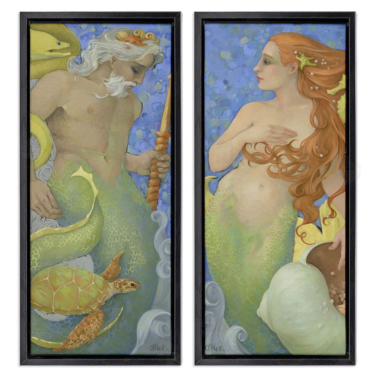 Christina P. Wyatt The Gate Keepers Pair Canvas Wall Art Print