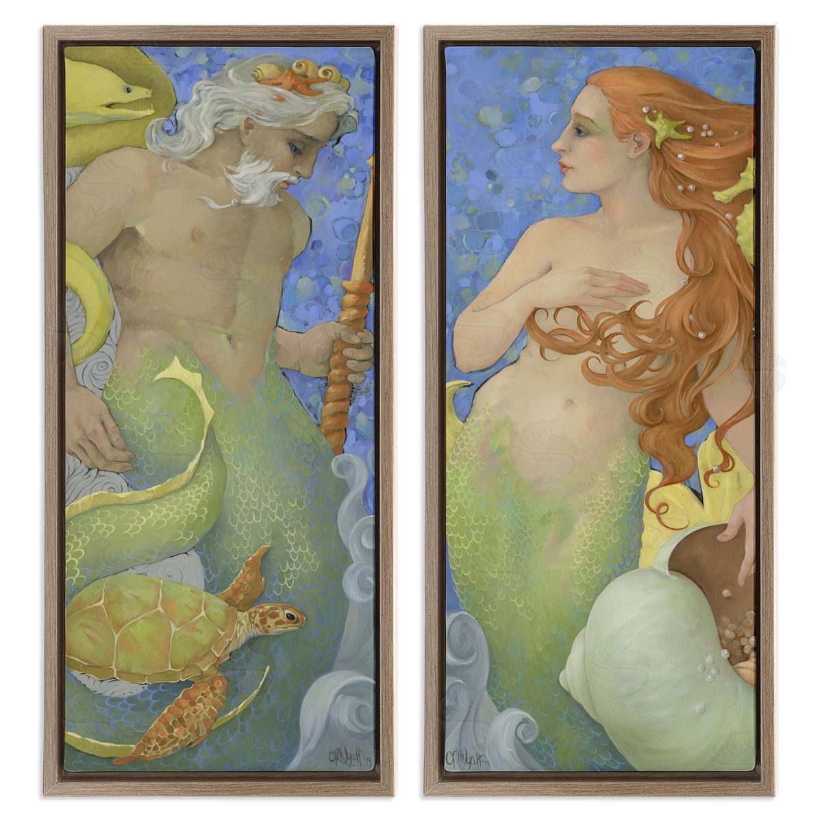 Christina P. Wyatt The Gate Keepers Pair Canvas Wall Art Print