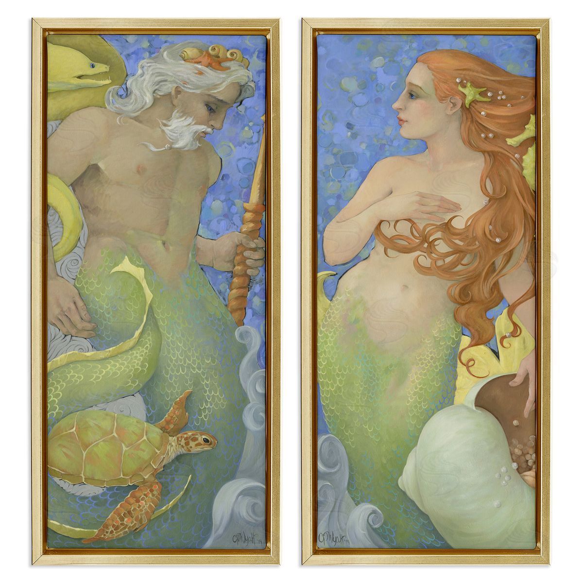 Christina P. Wyatt The Gate Keepers Pair Canvas Wall Art Print