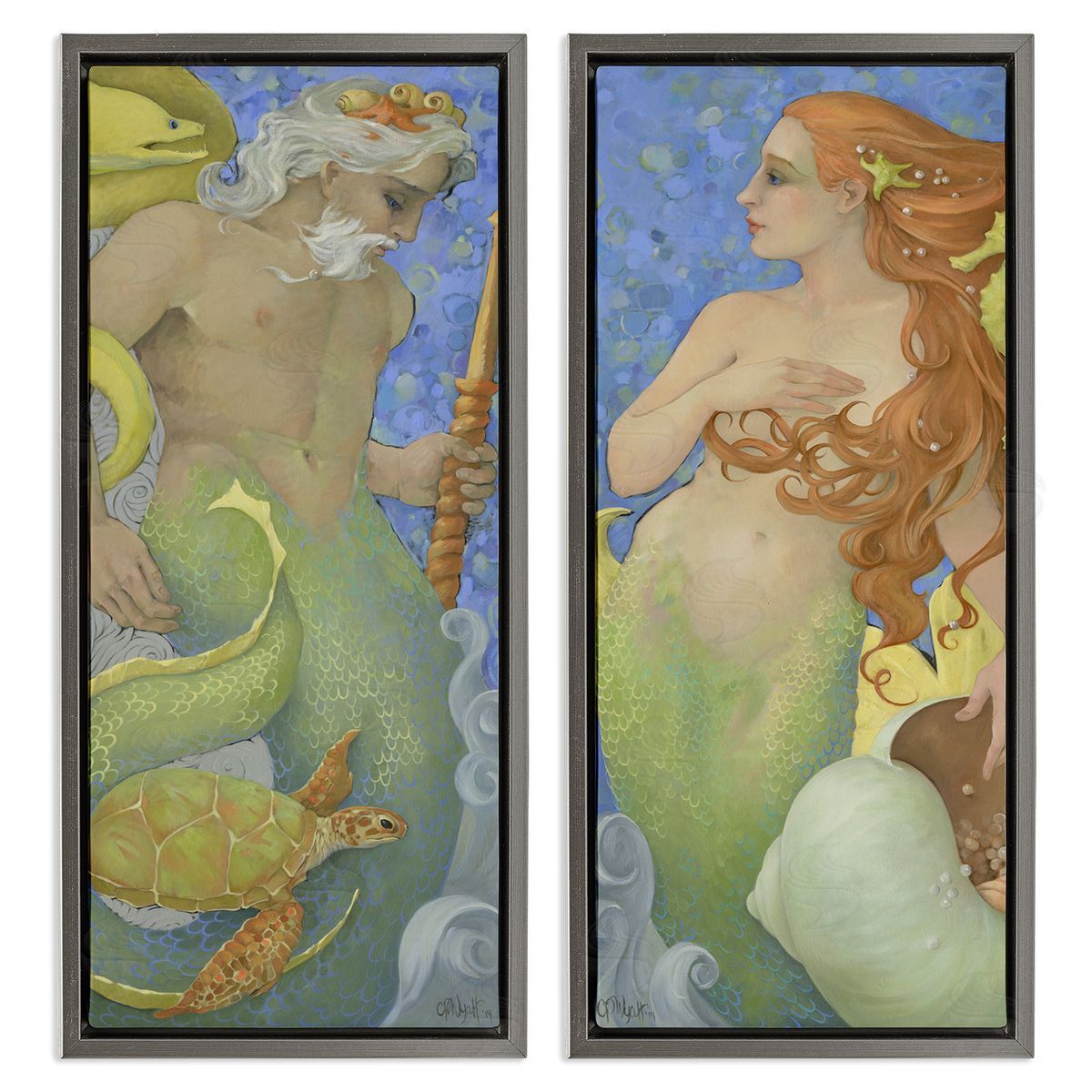 Christina P. Wyatt The Gate Keepers Pair Canvas Wall Art Print