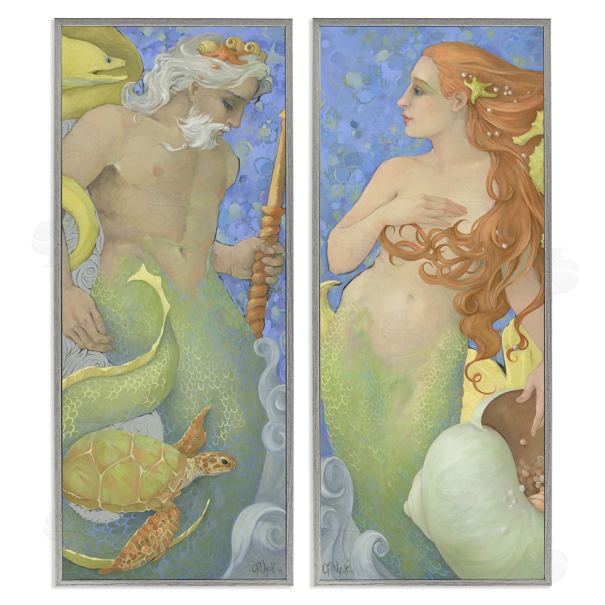 Christina P. Wyatt The Gate Keepers Pair Canvas Wall Art Print