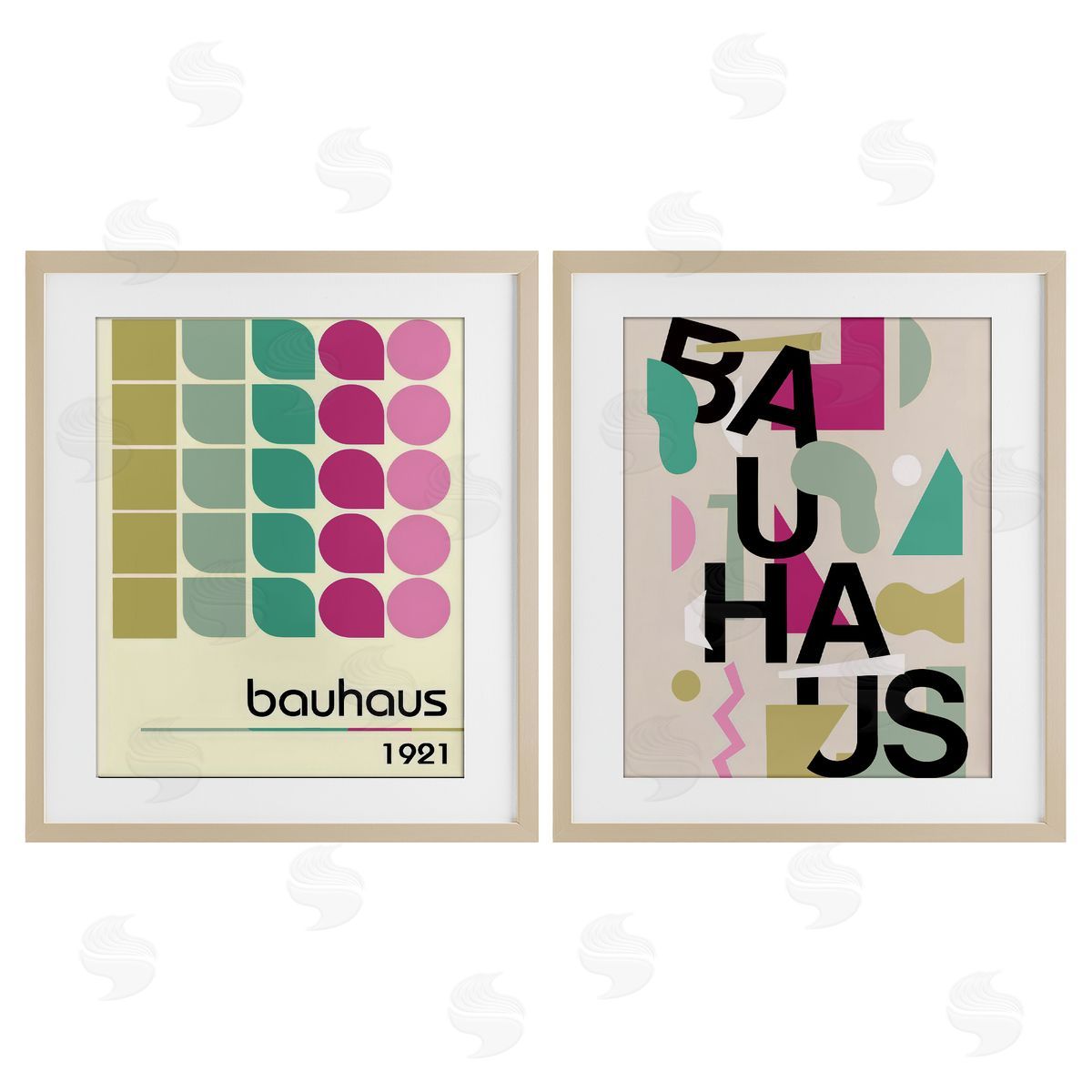 Annabelle Hall Vintage 1921 Bauhaus Design Canvas Wall Art Print
