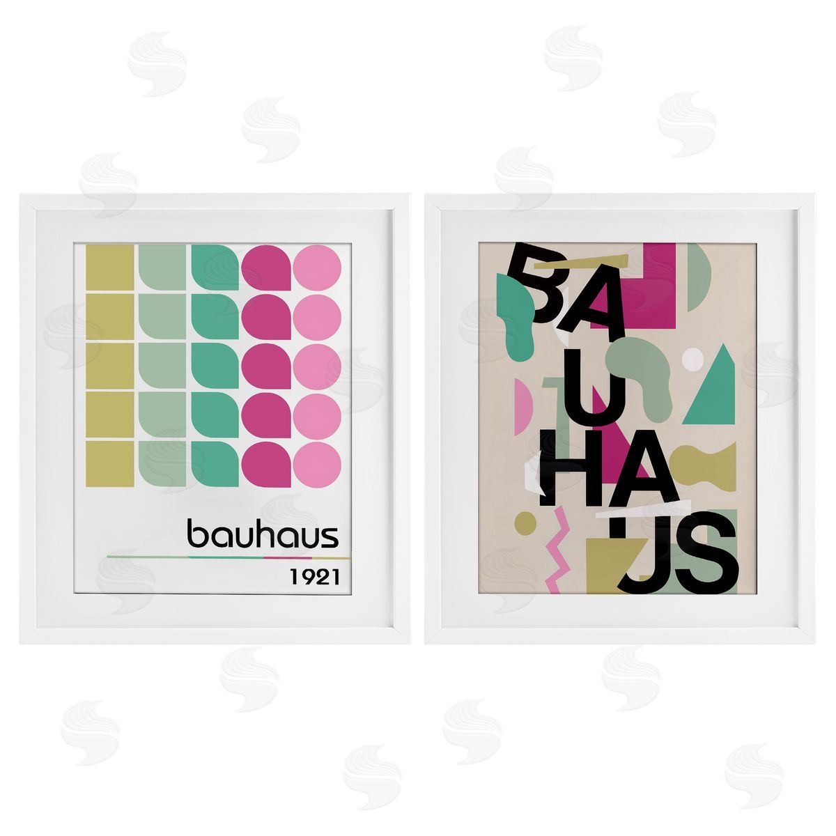 Annabelle Hall Vintage 1921 Bauhaus Design Canvas Wall Art Print