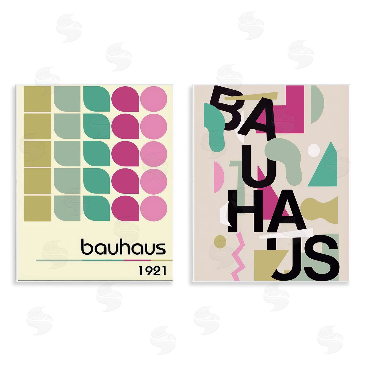 Annabelle Hall Vintage 1921 Bauhaus Design Canvas Wall Art Print