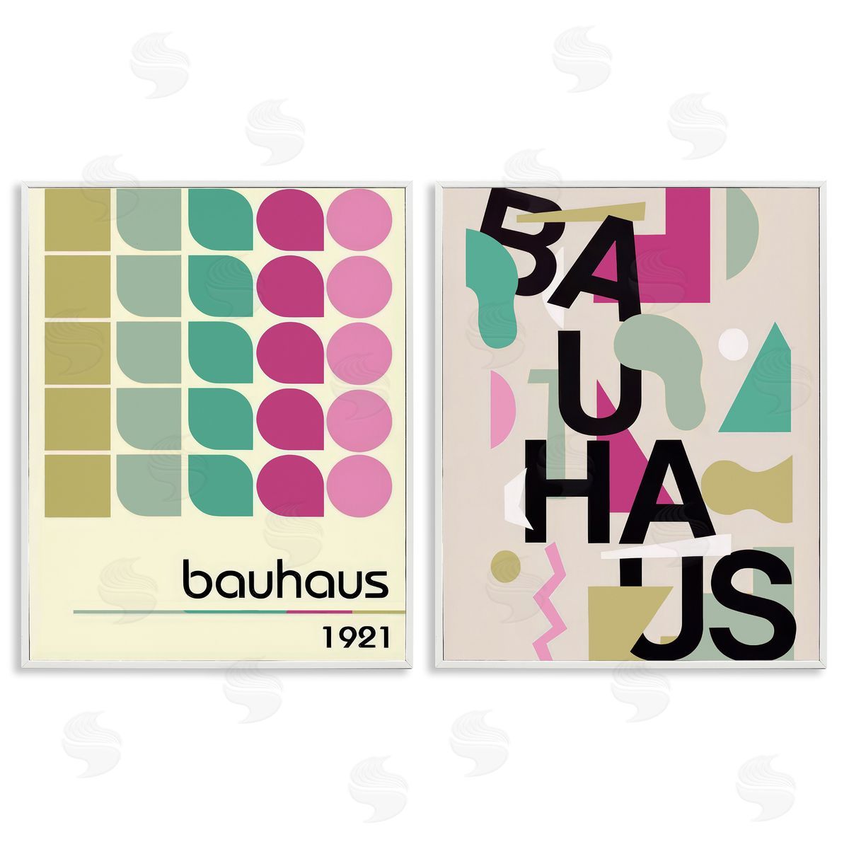 Annabelle Hall Vintage 1921 Bauhaus Design Canvas Wall Art Print