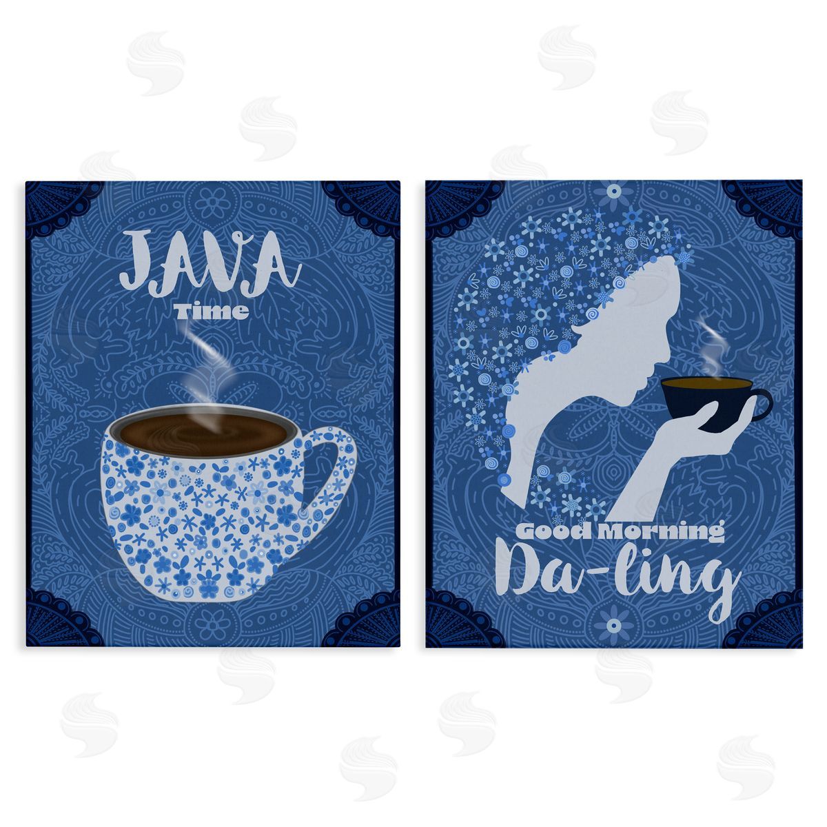Lori Mosley Java Time Good Morning Coffees Canvas Wall Art Print