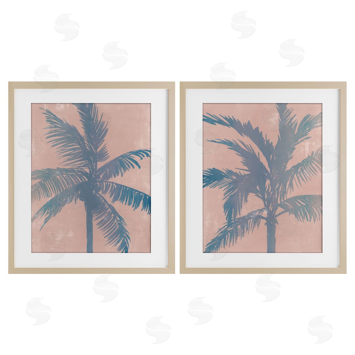 Ian C. Pastel Tropical Haze Canvas Wall Art Print
