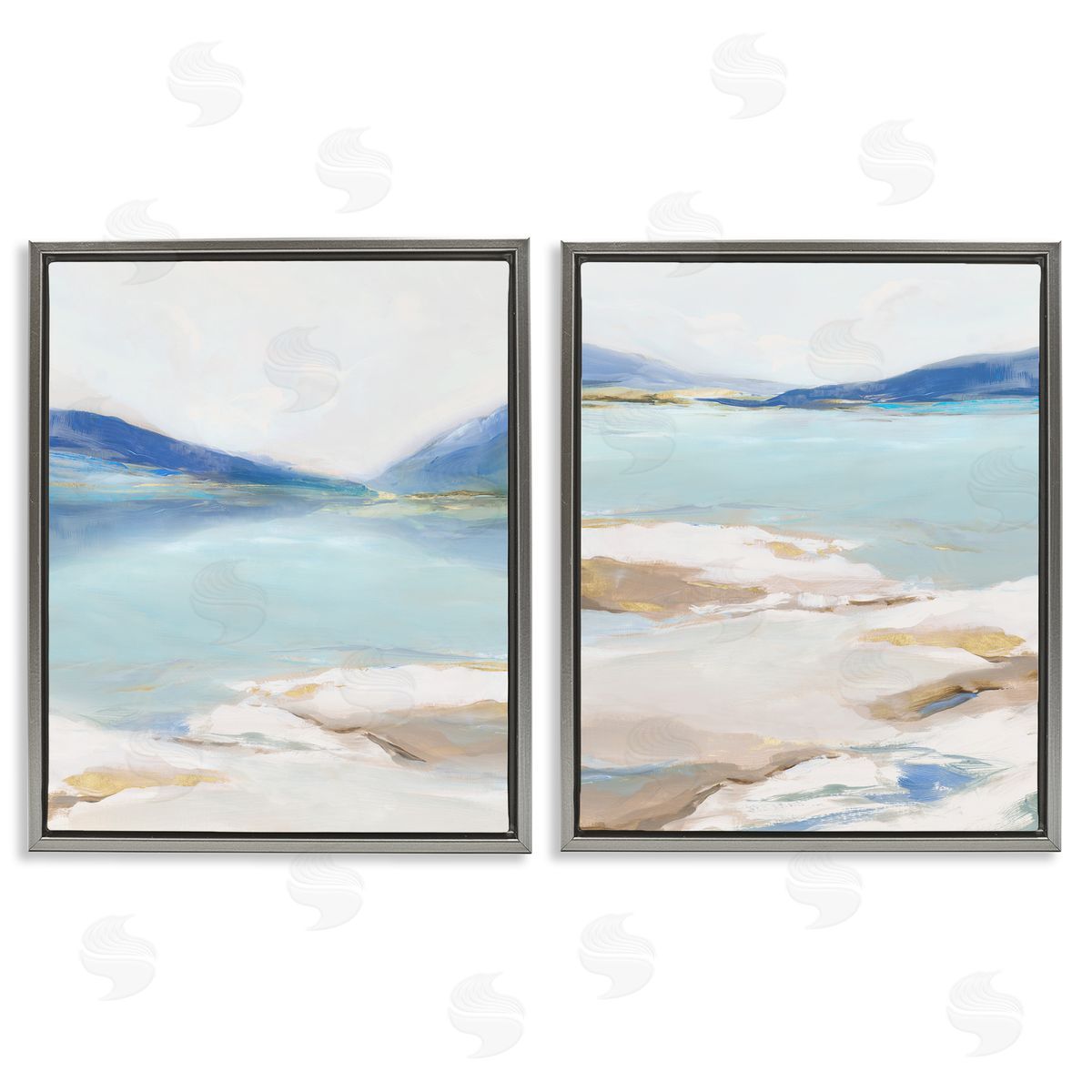 Ian C. Cerulean Vista Landscape Canvas Wall Art Print