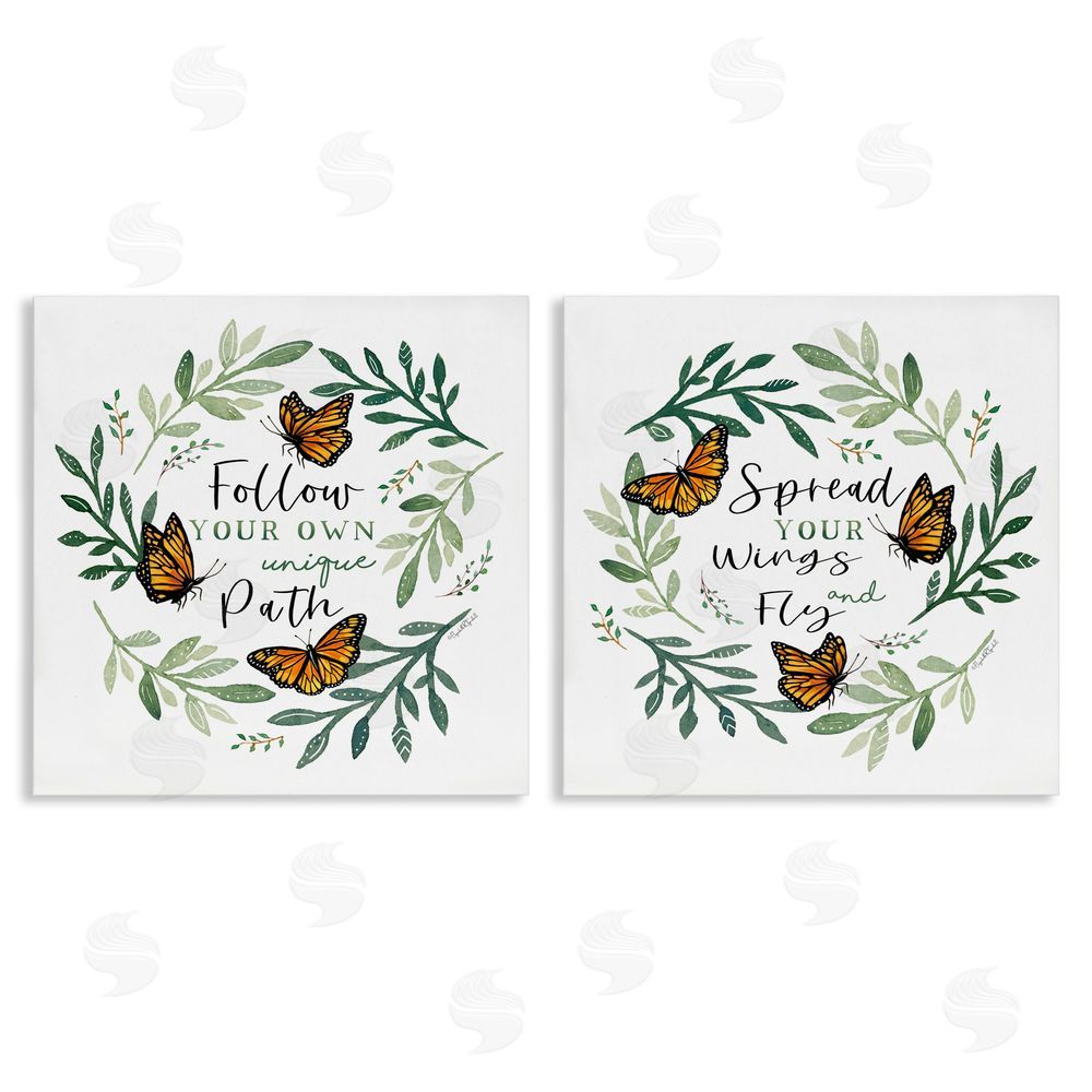 Elizabeth Tyndall Spread Your Wings and Follow Path Canvas Wall Art Print