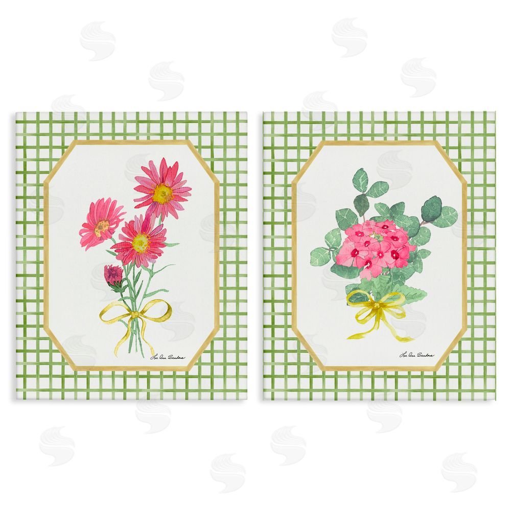 Lee Ann Sanders Cottage Botanical Story Stretched Canvas Wall Art Print