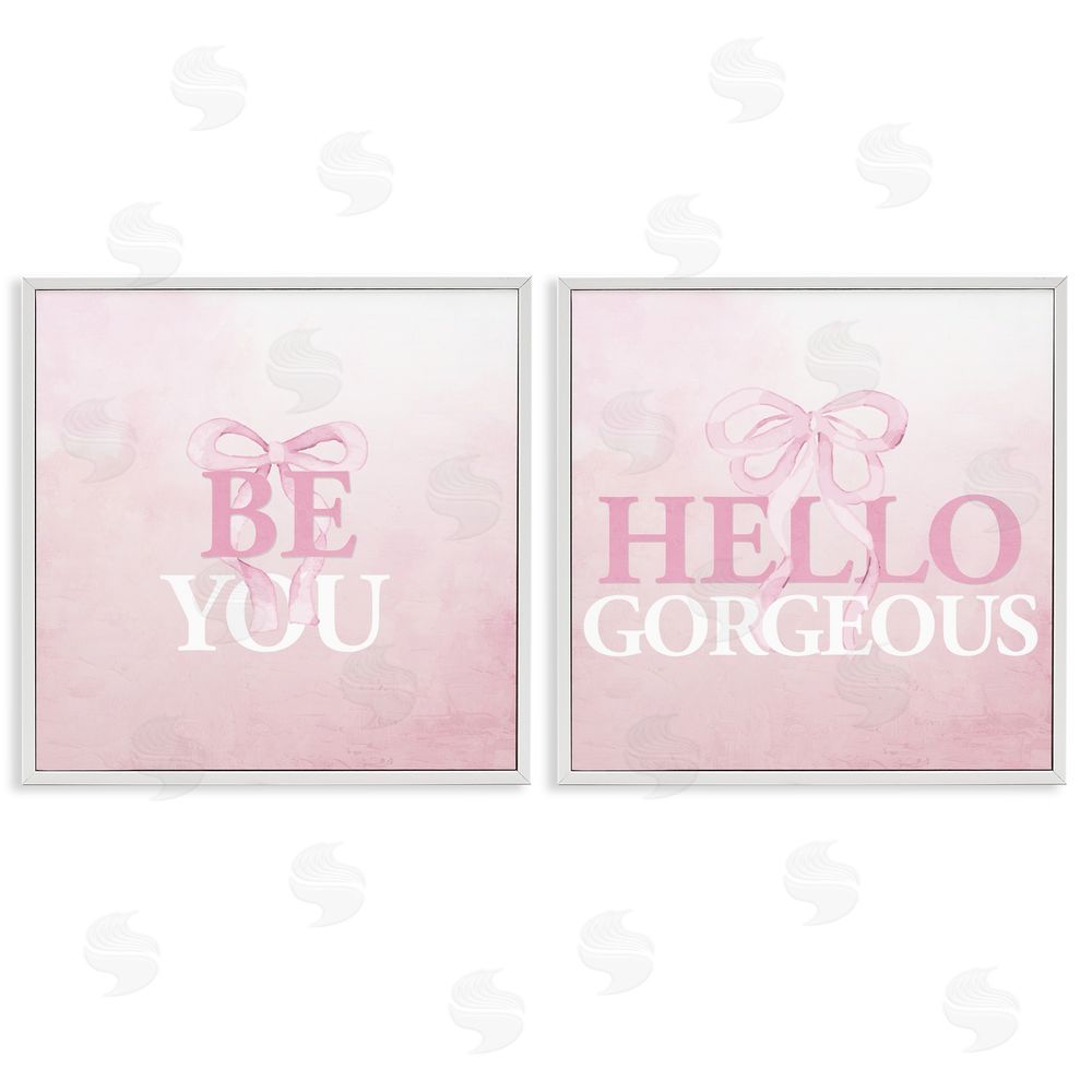 Kim Allen Pink Feminine Empowerments White Framed Giclee Print Wall Art