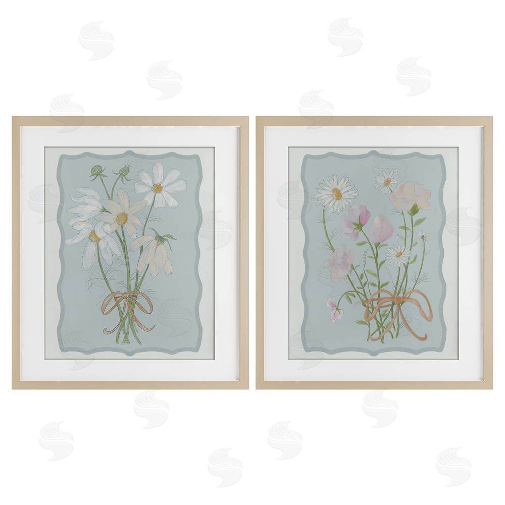 Leslie Hermosa Vintage Spring Clippings Brown Framed Print Under Glass Wall Art