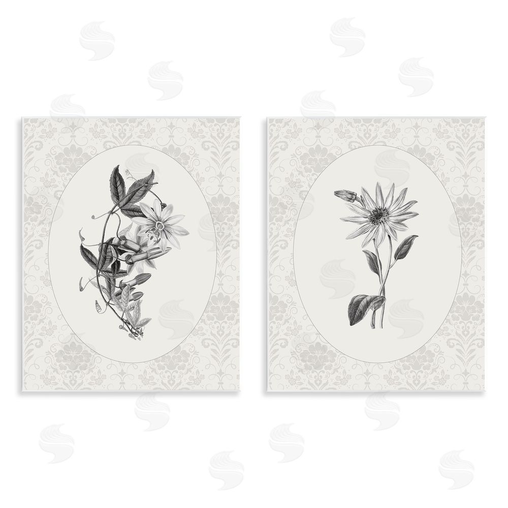 CAD Designs Vintage Flowers & Lace Wall Plaque Art Print