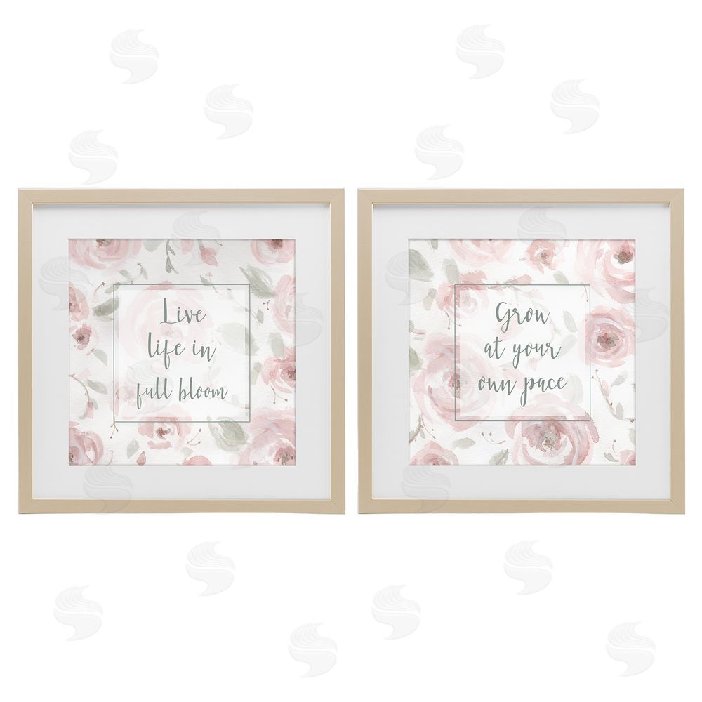 Carol Robinson Full Bloom at Your Pace Florals Birch Framed Print Under Glass Wall Art