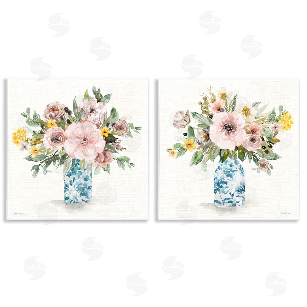 Carol Robinson Summer Chinoiserie Flowers Wall Plaque Art Print