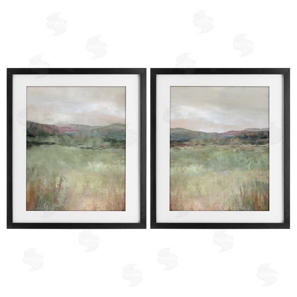 Carol Robinson Muted Glimpse of Spring Black Framed Print Under Glass Wall Art