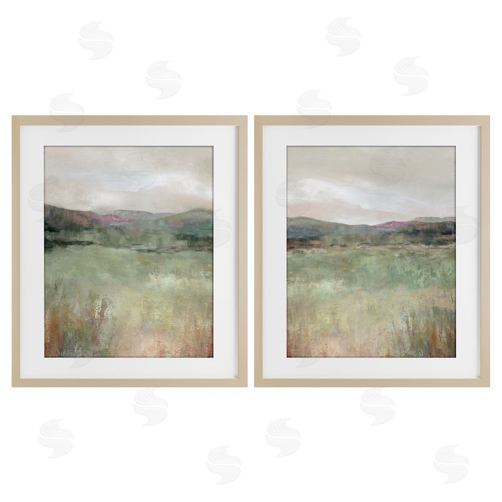 Carol Robinson Muted Glimpse of Spring Birch Framed Print Under Glass Wall Art