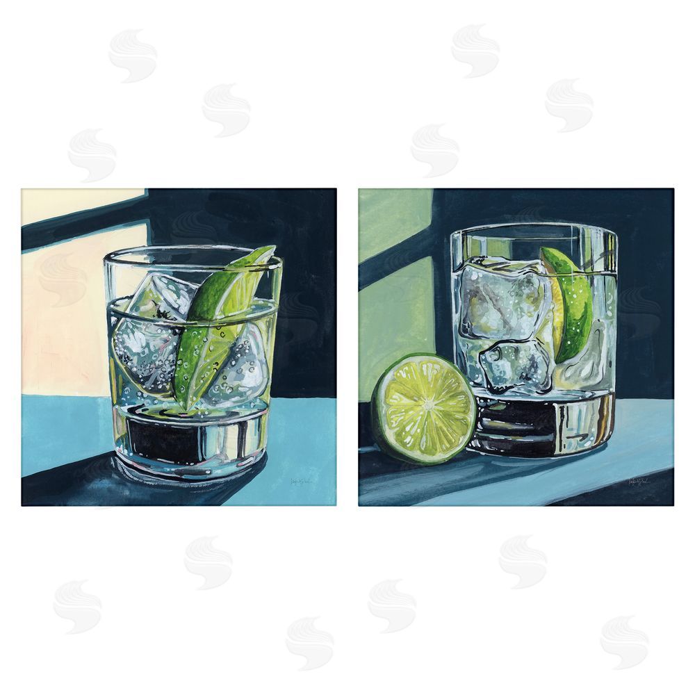 Kate Jarvik Birch Strong Gin Tonic Cocktail Stretched Canvas Wall Art Print