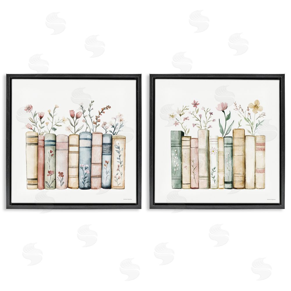 Svetlana Aleynikova Floral Stories & Blossoms Black Floating Frame Canvas Wall Art Print