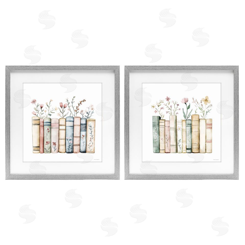 Svetlana Aleynikova Floral Stories & Blossoms Gray Framed Print Under Glass Wall Art