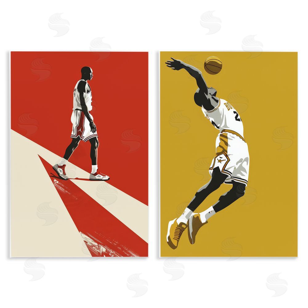 Ray Powers Iconic NBA Champions Wooden Wall Plaque Art Print