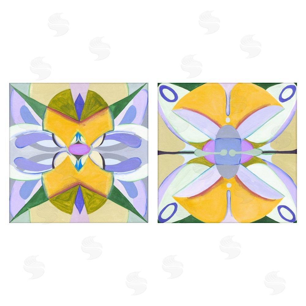 Melissa Wang Kaleidoscopic Revival Hues Stretched Canvas Wall Art