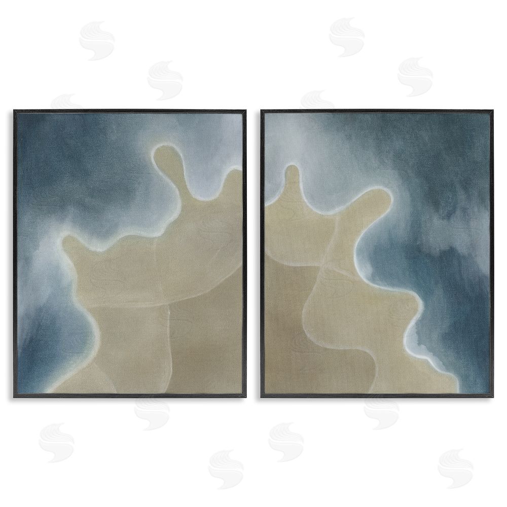 Grace Popp Aerial Turning The Tides Black Framed Giclee Wall Art Print
