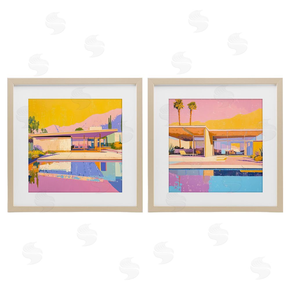 Walker Noble Case Study Villa Birch Framed Print Under Glass Wall Art